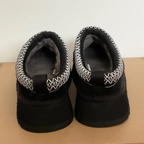 NEW UGG Tazz Platform Suede Slippers Shoes Shoes Back Size 8 - Picture 6 of 10